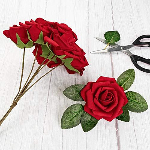 50 pcs Eternal  Red Roses